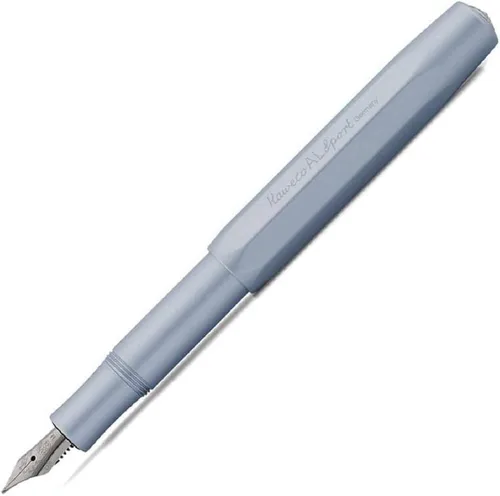 Vista 9 de Kaweco AL SPORT Pluma estilográfica Antracita I Pluma metálica premium para cartuchos de tinta de 13 cm I Plumín: M (Mediano)