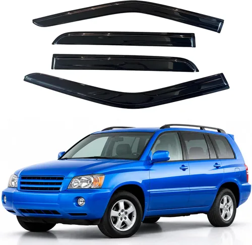 Vista 223 de IG - Visera para ventana para Ford Bronco y F150-F350 1980-1996, deflector lateral tipo cinta adhesiva, resistente, contra lluvia y viento