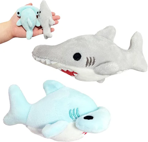 Vista 8 de Peluche de delfín azul (paquete de 1), peluches Kawaii para niñas y niños, juguetes de peluche de delfín para niños, llaveros de animales marinos