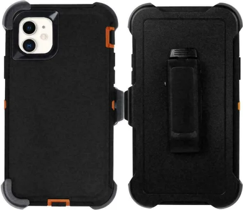 Vista 13 de Defender - Funda diseñada para iPhone 13 Pro Max, funda protectora híbrida a prueba de golpes, diseño de doble capa, cubierta de clip para cinturón