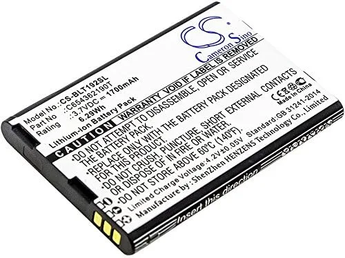 Vista 2 de XSP Batería de repuesto T192, tanque Li PN C654362190T 1700mAh