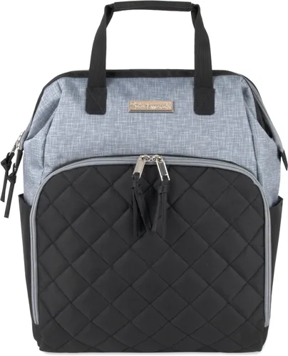 Vista 2 de Baby Essentials Super Cooler - Mochila de pañales con marco principal con cambiador, correas de cochecito, compartimento aislado para botella