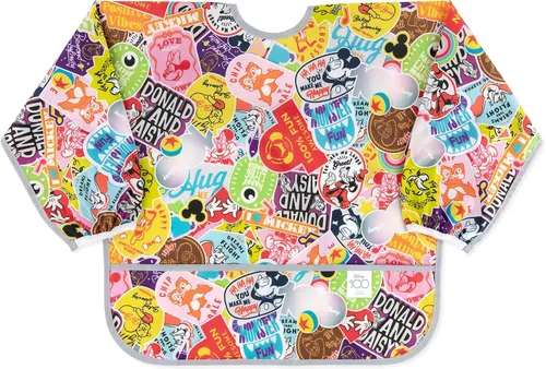 Vista 9 de Bumkins Sleeved Bib for Girl or Boy, Baby and Toddler for 6-24 Mos