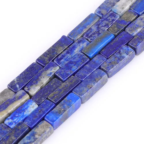 Vista 23 de GEM-Inside - Cubo cuadrado de piedra de larvikita negra natural de 0.157 x 0.512 in, columna cuboidea, cuentas de chakra para fabricación de joyas