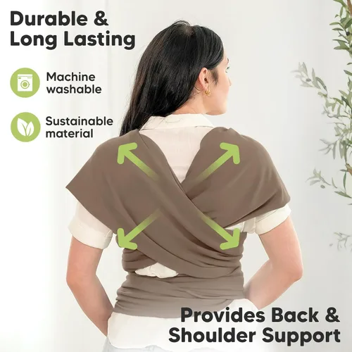 Vista 5 de KeaBabies Portabebés y organizador de pañales KeaBabies – Todo en 1 Original transpirable Baby Sling, organizador de bebé para guardería, ligero