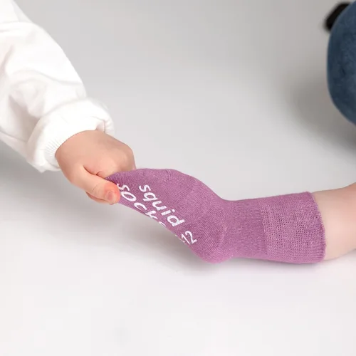 Vista 59 de squid socks Calcetines de viscosa de bambú 0-6M, 6-12M, 12-24M y 2T-3T Calcetines que se mantienen puestos