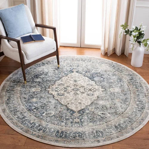 Vista 5 de SAFAVIEH Oregon Collection - Alfombra de pasillo, 2 pies 2 pulgadas x 6 pies, beige y gris, diseño oriental envejecido, no desprende pelusa