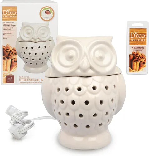 Vista 11 de Deco - Calentador de velas eléctrico, calentador de cera, incluye 4 cubos de cera Electric Scented Tart & Candle Warmer, Plug in Halogen Bulb