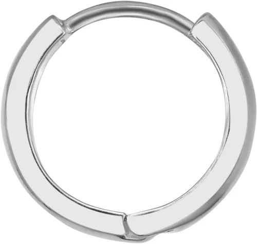 Vista 4 de 14k Yellow OR White Gold 3mm Thickness Huggie Earrings (12 x 12 mm)