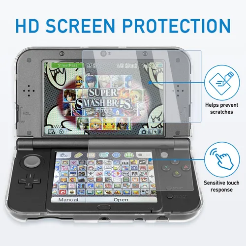 Vista 5 de 4-in-1 Accessories Kit for Nintendo New 3DS XL/LL – Full Protection Bundle Includes Carrying Case, Clear Hard Shell, 4 Stylus Pens & 2 Sets of