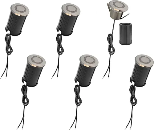 Vista 9 de LUMENGY Luz LED para pavimentadora y cubierta con efecto de luz de anillo patentado, 1 W, 12 V de bajo voltaje, IP67 impermeable, para cubiertas