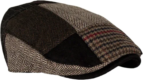 Vista 5 de Wonderful Fashion Sombrero de conducción de taxista de tweed de lana de espiga para hombre