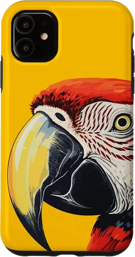 Vista 8 de Funda para iPhone 16 con diseño de guacamayo pájaro