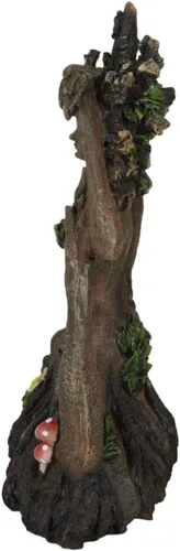 Vista 5 de Ebros Gift Celta Greenwoman Gaia Dryad Ent Nativa Tierra Diosa Meditación Yoga Paloma Zen Pose Figurilla Árbol de la Vida Criatura mística ser