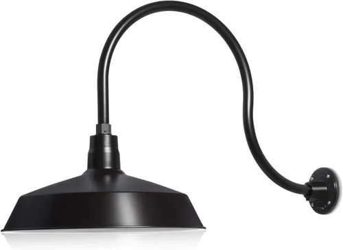 Vista 29 de 17 pulgadas. RLM Warehouse - Pantalla con brazo de cuello de cisne y bombilla Led A19 5000K de 9W