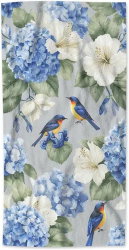 Vista 9 de AOYEGO Toallas de baño de sirena azul aguamarina, estilo retro, con escamas de peces marinos, sirena, lentejuelas, toallas de mano para cocina