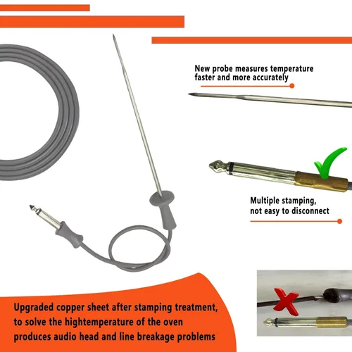 Vista 4 de Sonda de carne para horno compatible WB20T10024 y WB20X5050 de 21 pulgadas