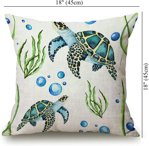 Vista 57 de Solekla Funda de almohada cuadrada de lino y algodón con flores blancas y negras, funda de cojín decorativa para sofá de 18 x 18 pulgadas Sl157
