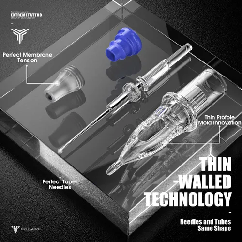 Vista 7 de Dragonhawk Kit de bolígrafo de tatuaje con cable, carrera de 0.1 in Kit de tatuaje rojo