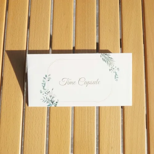 Vista 7 de Tarjetas de mensaje de cápsula de tiempo para baby shower o primer cumpleaños, tarjetas de diseño especial para contenedor de cápsula de tiempo