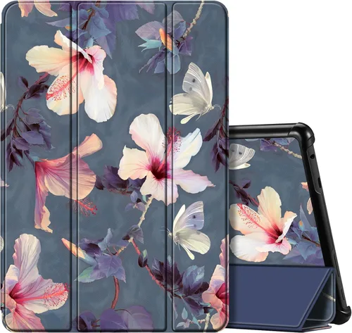 Vista 10 de Fintie Funda delgada para tableta Fire HD 10 (13ª generación, versión 2023) – Funda rígida de triple pliegue ligera con función de encendido