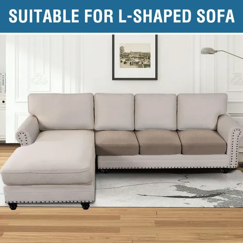Vista 66 de H.VERSAILTEX Fundas de Cojín de Asiento Individuales Super Elásticas Fundas de Sofá Fundas de Cojín de Sofá Fundas Deslizables Juegos Tela de Sarga