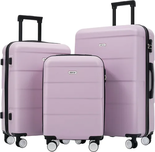 Vista 44 de Merax Equipaje Sets 2 piezas Hardshell 20&28 IN Maleta Set con bolsa de lona