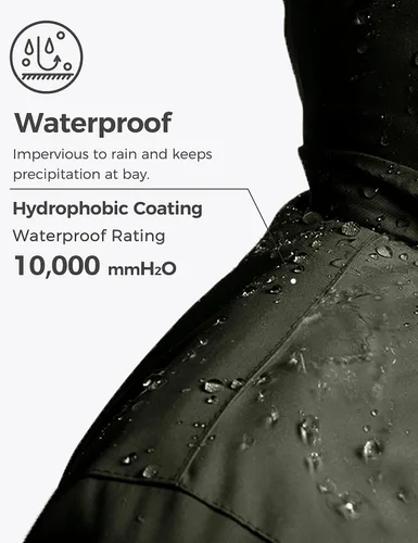 Vista 5 de Wantdo - Chaqueta de esquí impermeable para mujer, abrigo de invierno cálido y resistente al viento, abrigos de nieve