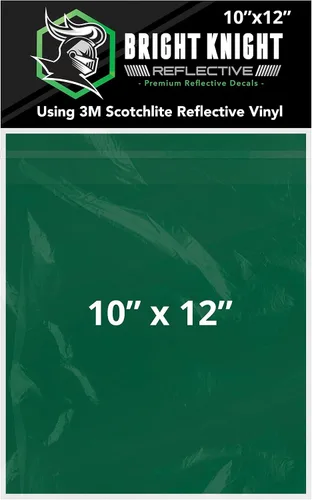 Vista 3 de Bright Night Reflective 3M, kit para bricolaje de calcomanías de seguridad para casco de motocicleta, Negro Motorcycle Helmet Stickers Made with