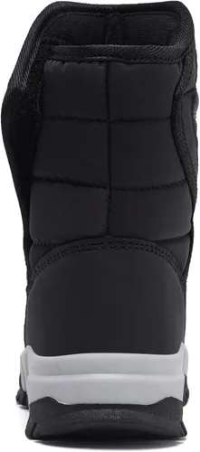 Vista 4 de GUBARUN - Botas de nieve para niños, impermeables, antideslizantes, resistentes al frío, zapatos para invierno y climas fríos