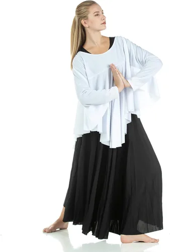 Vista 3 de Danzcue Camiseta de baile con ala de ángel para mujer