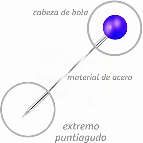 Vista 4 de Benvo 250 alfileres de costura con cabeza de perlas de plástico, alfileres rectos para acolchar de 1.496 in, cabezales de bolas multicolor con caja