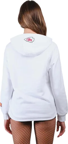 Vista 2 de Ultra Game Sudadera con capucha oficial de la NFL con cuello de lazo súper suave para mujer