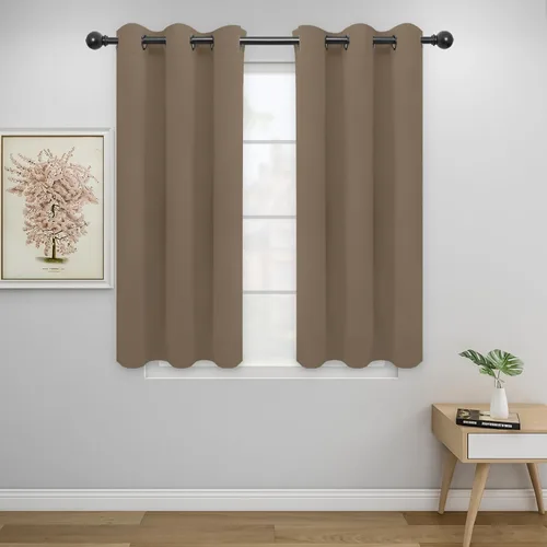 Vista 74 de Easy-Going - Cortinas opacas para dormitorio, aislamiento térmico sólido con ojales, cortinas de ventana para reducción de ruido, cortinas