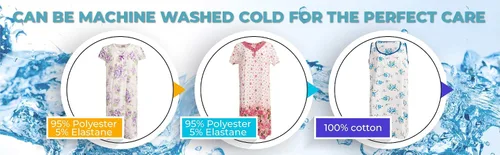 Vista 8 de JEFFRICO Camisones para Mujeres Ropa de Dormir Vestido de Pijama Suave Camisones