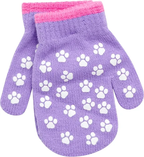 Vista 5 de Nickelodeon Sombrero de invierno para niñas de Paw Patrol y 2 pares de manoplas o guantes (edad 2-7)