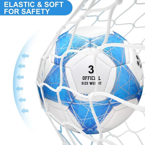 Vista 5 de STEEFAN Balón de fútbol verde azulado/azul/rosa, tamaño 3/4/5 para jugar al aire libre, pelota oficial de fútbol que cambia de color con agujas