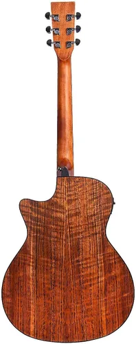Vista 6 de Kadence Acoustica Series - Guitarra electroacústica de madera (madera de cebra) – Guitarra electroacústica con pastilla, afinador integrado y bolsa