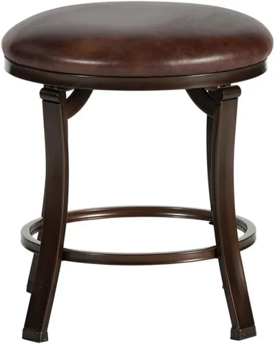 Vista 7 de Hillsdale Furniture Hastings - Taburete de tocador sin espalda, color marrón antiguo