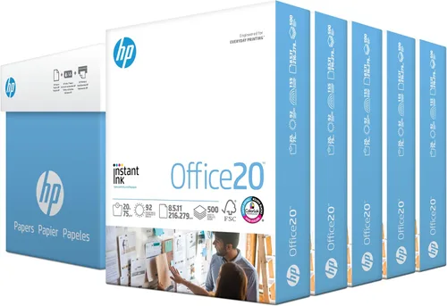 Vista 9 de HP Papers Papel de 8.5 x 11 pulgadas Oficina de 20 libras 1 resma - 500 hojas 92 brillante Fabricado en Estados Unidos - Certificado FSC