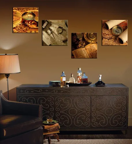 Vista 4 de Lienzo decorativo para pared para dormitorio, decoración del hogar, pintura moderna, impresiones HD, imágenes de navegación, arte de navegación