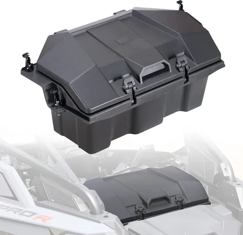 Vista 11 de A & UTV PRO - Caja de carga de almacenamiento para asiento ATV Outlander, A & UTV PRO de 2 galones (7.5 litros), caja de almacenamiento de asiento