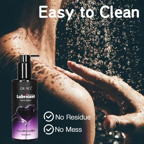 Vista 5 de Juego de lubricantes a base de agua, lubricantes de 8 + 2 onzas para privacidad y juguetes, gel lubricante natural de larga duración para hombres
