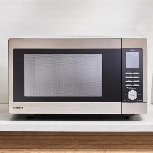 Vista 2 de Panasonic NN-CD66NS 1.3 pies cúbicos HomeMADE - Inversor de encimera para microondas, multihorno, ideal para pizza