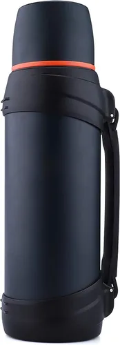 Vista 12 de Termos de café grandes de 64 onzas / medio galón para viajes, jarra de agua aislada al vacío clásica con taza de plástico, botella de bebida aislada