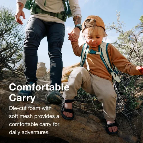 Vista 4 de Osprey Daylite Jr. - Mochila para niños y viajes, estampado espacial y azul antiguo
