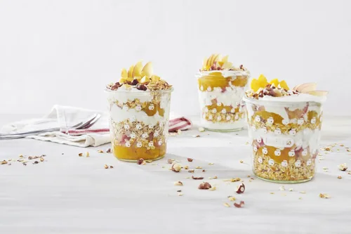 Vista 4 de Familia Cereal suizo Muesli, receta original con frutas y nueces, disfruta de avena caliente, fría o durante la noche, 12 onzas (paquete de 1)