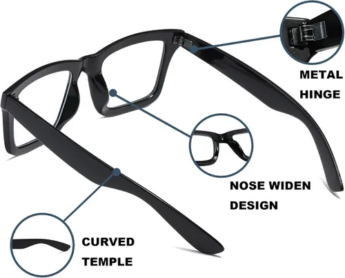 Vista 4 de Reading Glasses for Women Men Blue Light Blocking Readers