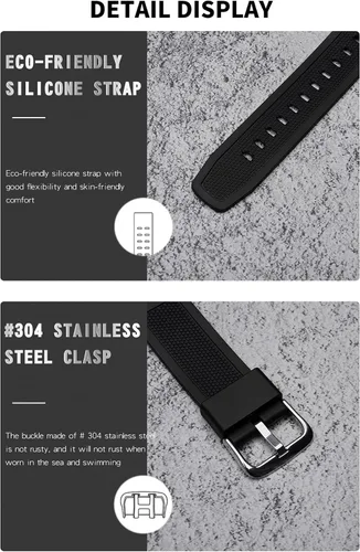 Vista 6 de Mens Digital Sports Watch, Military Army Electronic Watches Waterproof Digital Watch for Men Sport Fashion Wristwatches Backlight LED Display Alarm