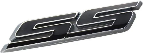 Vista 3 de Aimoll 1 emblema SS ABS adhesivo 3D logotipo para Impala cobalto Camaro 2010 2011 2012 2013 2014 2015 2016 2017 (negro cromado)